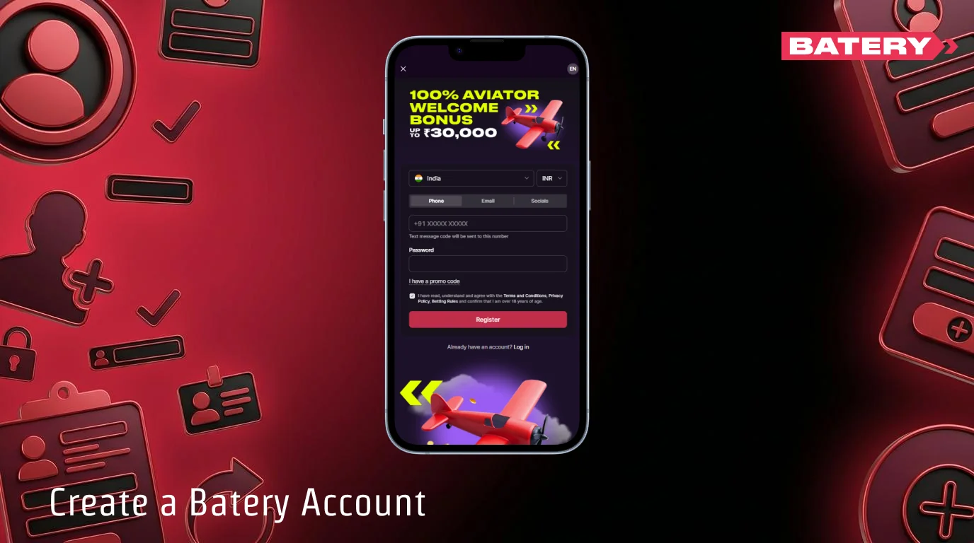 Register at Batery India